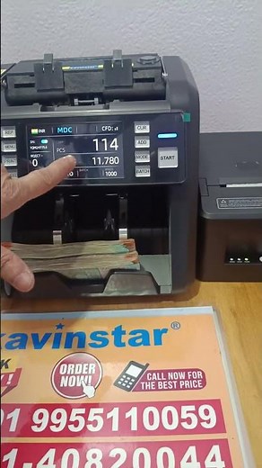 Top Currency Counting Machine With Serial Number Printing #DualCISSensor #MoneyCounterMachine