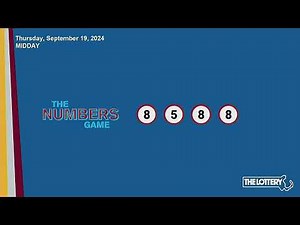 Midday Drawing: Thursday, September 19, 2024