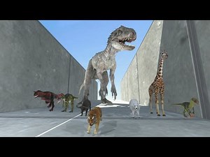 A Narrow Escape Path Under Indominus Rex Control - Dinosaurs Simulation