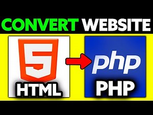 How To Convert HTML Website to PHP (2025) - Step by Step
