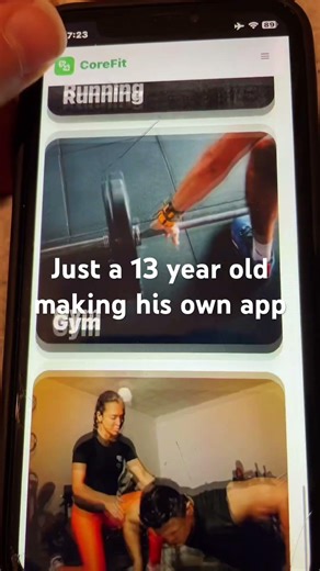 I built a free fitness web app at 13.No ads,no payments just workouts and healthy eating.Link in bio