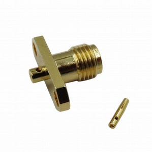 [Hot Item] RF Coaxial SMA Female 2 Hole Flange Connector For Rg047 Semi-Rigid Cable