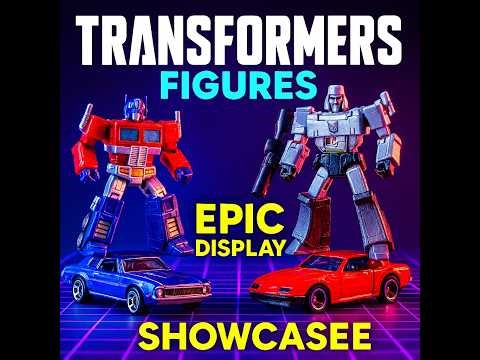 Transformers Figures Standing On Hot Wheels – Epic Display Showcase
