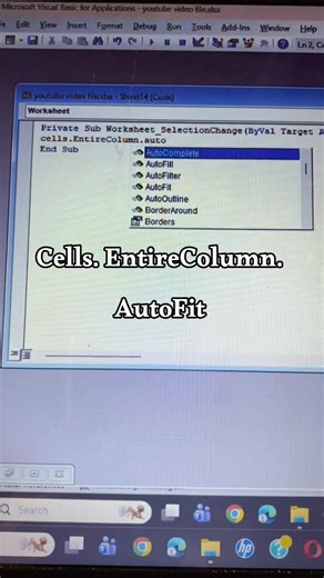 Excel AutoFit Column – One Click Trick ✨