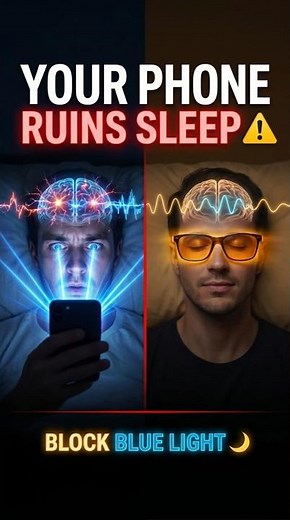 Blue Light Blocking Glasses Explained 🧠 How Screens Destroy Your Sleep #shorts