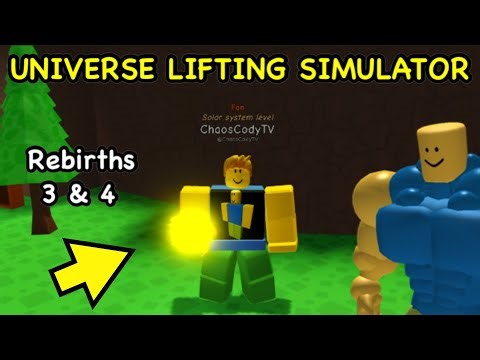 I Unlocked REBIRTHS 3 & 4 in Roblox UNIVERSE LIFTING SIMULATOR!