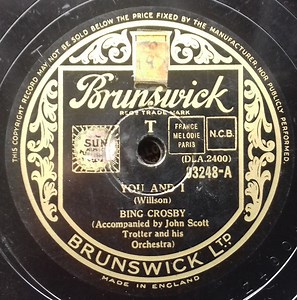 Bing Crosby – You And I / Lights Out 'Til Reveille (Shellac)