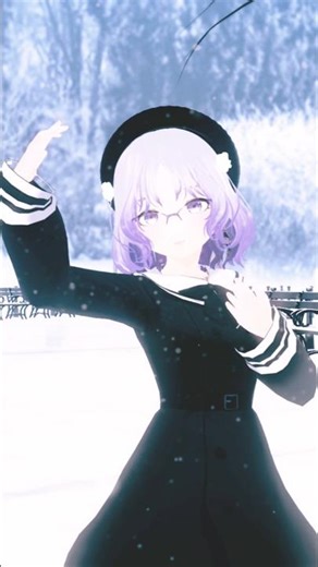 I tried dancing to Winterluv #Vtuber #shorts #MMD #WinterBouquet #nyankobrq