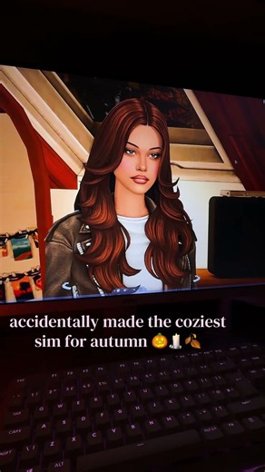 download this pretty, cozy sim along with all her CC, can be found on my recent youtube video 🤎🕯️