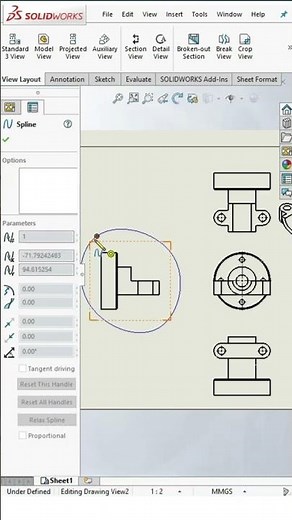 Broken - Out Section in Solidworks #cadmonkeys #shortsfeed #shorts #tutorial #reels #solidworks
