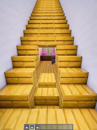 Minecraft Hidden Stairs 🤫🏠 #minecraft