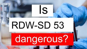 Is RDW SD 53 high, normal or dangerous? What does RDW SD level 53 mean?