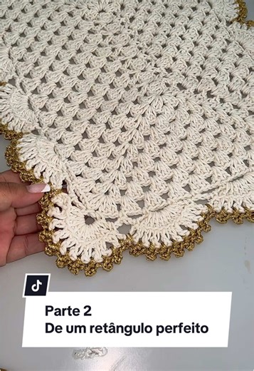 Segredo para um Retângulo Perfeito em Crochê