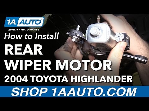 How to Replace Rear Wiper Motor 00-07 Toyota Highlander