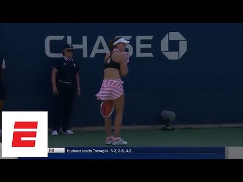 2018 US Open highlights: Alize Cornet penalized for taking off shirt | ESPN