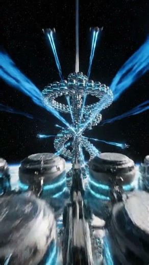 Orbital Nexus Tower — Spiral Habitat & Energy Ring Above Earth