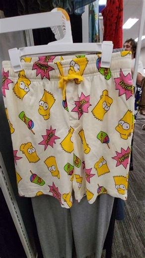 SIMPSONS LOUNGEWEAR SHORTS WITH POCKETS $20 - BART SIMPSON FASHION FUN - MEN'S SIZES