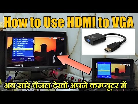 How to connect HDMI to VGA Monitor||Input not supported solved