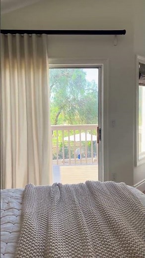 Bedroom Upgrade in Seconds ✨ Motorized Drapes + Custom Window Treatments | 3 Day Blinds