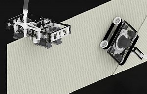 Minibuilder Cement Laying Construction Robots Unveiled (video)