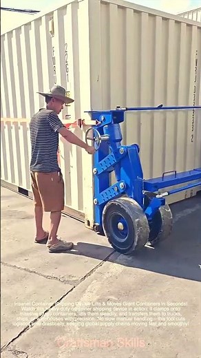 Insane! Container Shipping Device Lifts & Moves Giant Containers in Seconds!