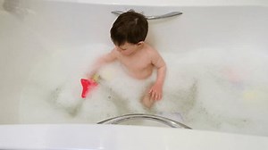 Amidst Playthings Delighted Child Washes Tub Stock Footage Video (100% Royalty-free) 1104591933 | Shutterstock