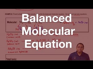 Balanced Molecular Equation