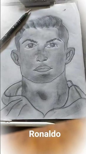 ✍️RonaldoSketching Cristiano Ronaldo | Drawing Afi sketchig drawing