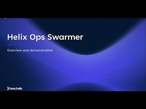 BMC Helix AI Agents | Ops Swarmer for ServiceNow