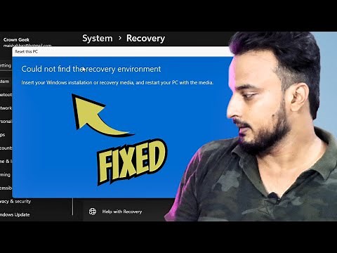 FIXED "Could not find the recovery environment" on Windows 11 / 10 | Can't reset Windows ✔️