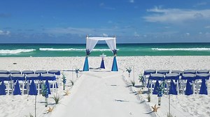 3.2K views · 117 reactions | It's a gorgeous day on Navarre Beach for a barefoot wedding! ❤ | Barefoot Weddings® | Facebook