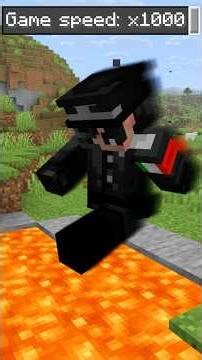 MINECRAFT EN VELOCIDAD X1000 ☠️#shorts #humor #minecraftmemes