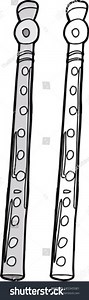 Cartoon Isolated Flute Instrument Over White Stock Vector (Royalty Free) 185345981 | Shutterstock