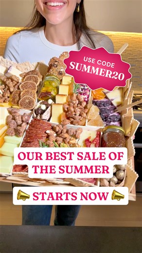 8.1K views · 53 reactions | 2 DAYS ONLY ‼️ Use code SUMMER20 and get $20 every board in your order 燎 PRO TIP ️ Take advantage of the discount code today to schedule birthday gifts for future delivery dates Happy shopping!  | Boarderie | Facebook