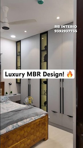 Luxury Master Bedroom Design Explained | 2.5 BHK West Facing Flat | RB Interio Hyderabad