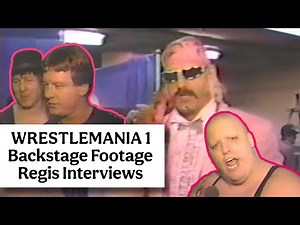 Wrestlemania 1 behind the scenes footage with Regis. News coverage backstage interviews 1985 #wwe