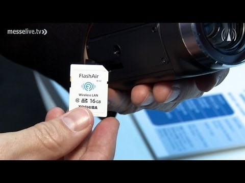Toshiba FlashAir: Wireless transfer of photos from your digital camera - IFA 2013 interview