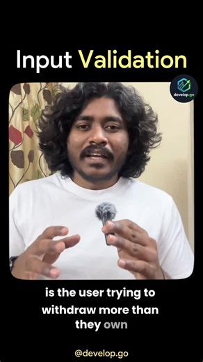 Ajay Kumar on Instagram: "A request looks valid. And the backend breaks. That’s missing input validation. Frontend can guide users. Backend must protect the system. This is Day 17 of my Backend Development series — explaining why backend never trusts frontend input. 👇 Comment TRUST if this clicked. 💾 Save this — validation prevents disasters. Tomorrow: Why backend sometimes tells users to slow down. follow @develop.go for more. [input validation, backend development, backend security, frontend