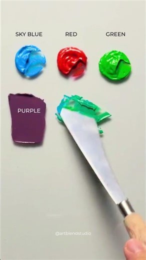 Color mixing = instant calm 🎨✨ #colormixing #satisfying #relaxing