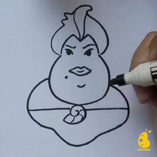 How to Draw Ursula #Shorts