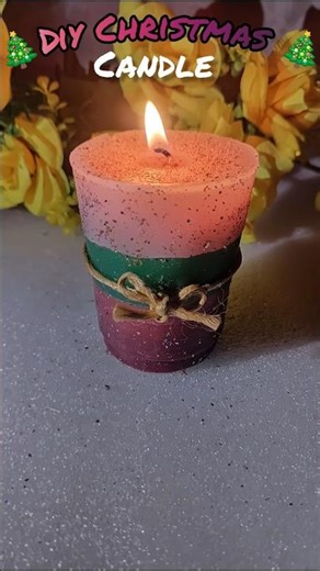 Christmas candle#diy#viral #youtubeshorts#trending#shorts #christmas#candlemaking#diycandles#new#yt