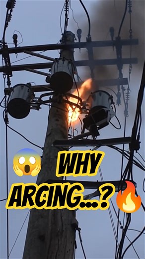 Short Circuit Arc 🔥 Transformer Wire | Short Video #shorts #electricity