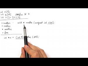 C Programmierung / Dynamische Speicherverwaltung 1: malloc