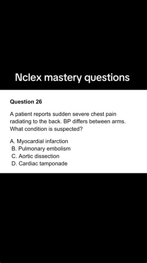 Nclex mastery questions you need to know. This questions comes with answers and rationale that will help you grow your nclex knowledge, tackle nclex exams and boost your confidence#nursingstudent #nurse #nclex #fy #nurselife