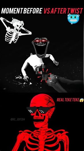 🔥🗿Teke teke is Coming 🥶 Before vs After Disaster🤯 #edits #trend #trollface #teketeke
