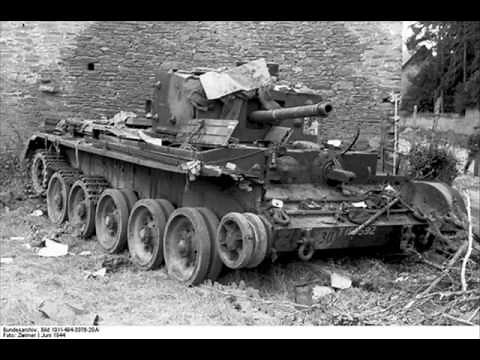 Destroyed tanks of ww2