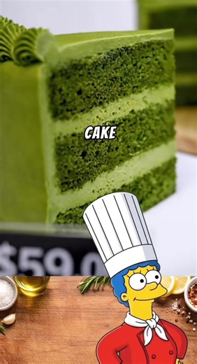 Delicious Matcha Cake Recipe by Marge Simpson