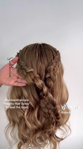 Quick tutorial of a Heart braid I used my favorite styling cream