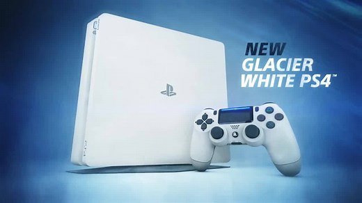 Slim, light, white. The new Glacier White PS4. Out Now. | PlayStation UK