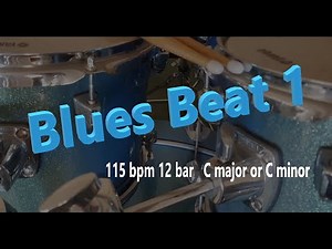 Guitar Piano Backing Track: 115bpm 12 Bar Blues Swing Key C major / C minor [Drums and Bass Guitar]